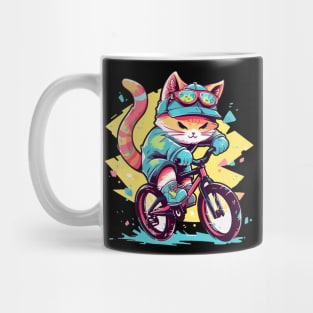 cat biker Mug